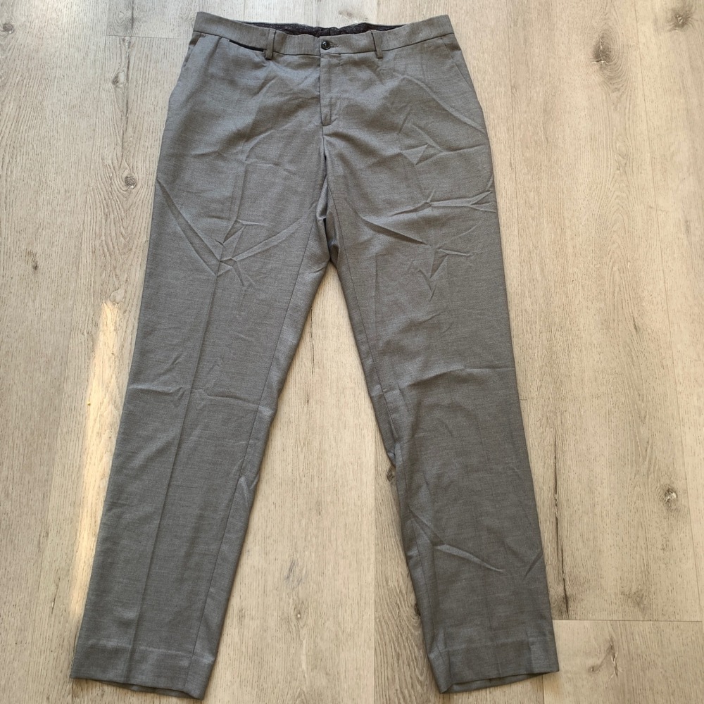 Zara Man Men's Grey Straight Leg Dress Casual‎ Pants Size US38